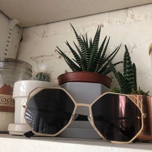 Gold Octagon Sunnies